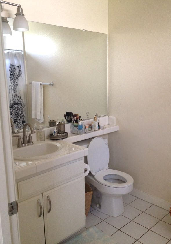 My Ugly Apartment Bathroom Makeover Part One